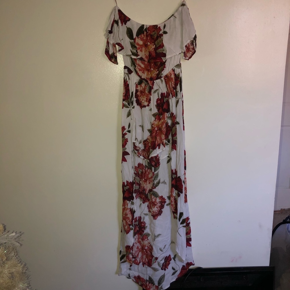 Ivory Romper with rose details (Rue 21)